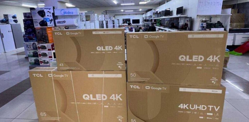 Телевизор TCL от43/45/55/65/до 98 Smart 4k Google TV Доствка Беслатно!