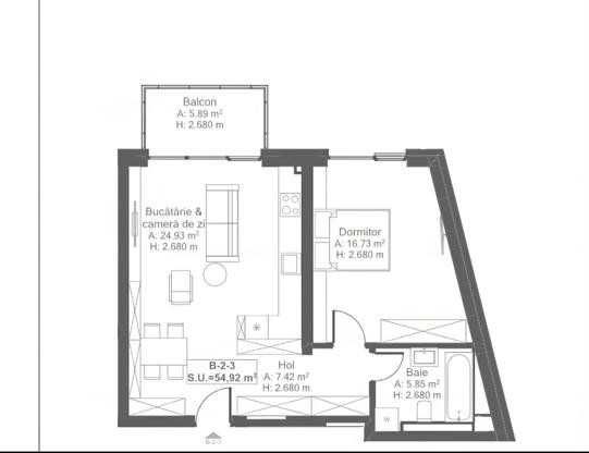 Ap. 2 cam Scala Cetate