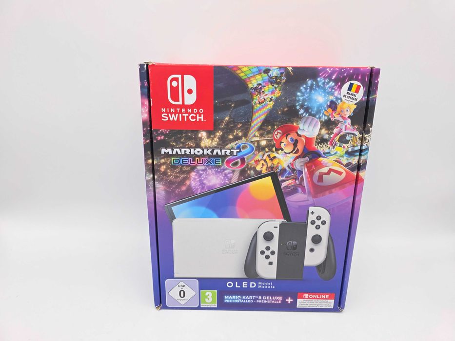 Consola Gaming Portabila Nintendo Switch OLED White FullBox Garantie