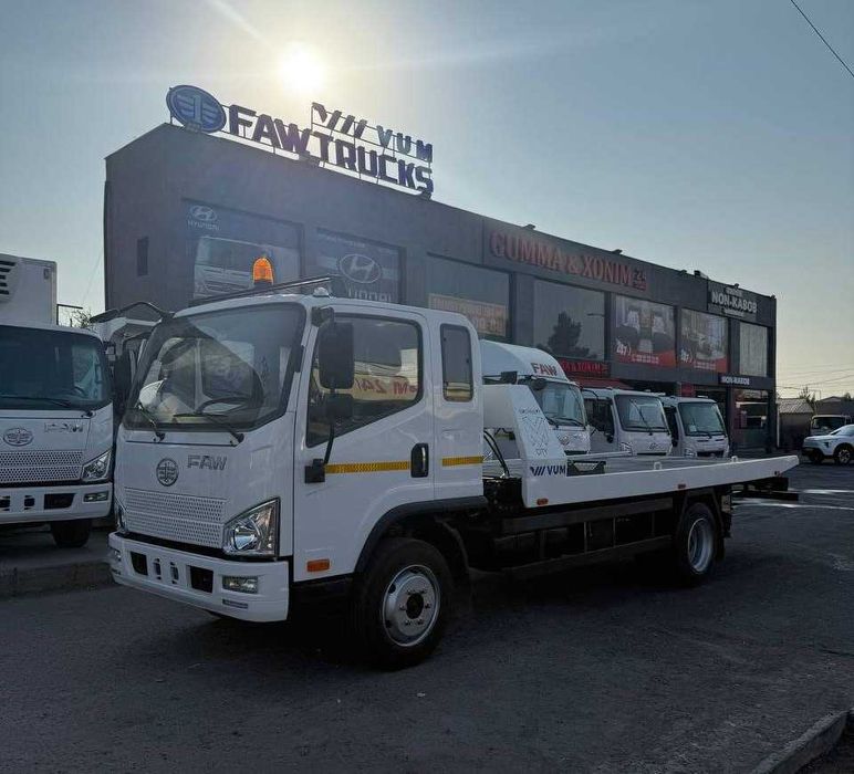 Эвакуатор FAW гидравлическая сдвижная платформа
