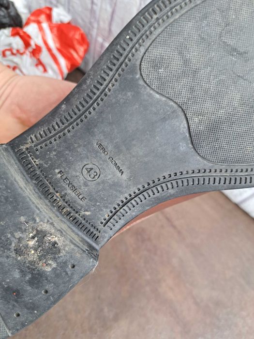 мъжки обувки,кожени,кафяви номер 43,официални