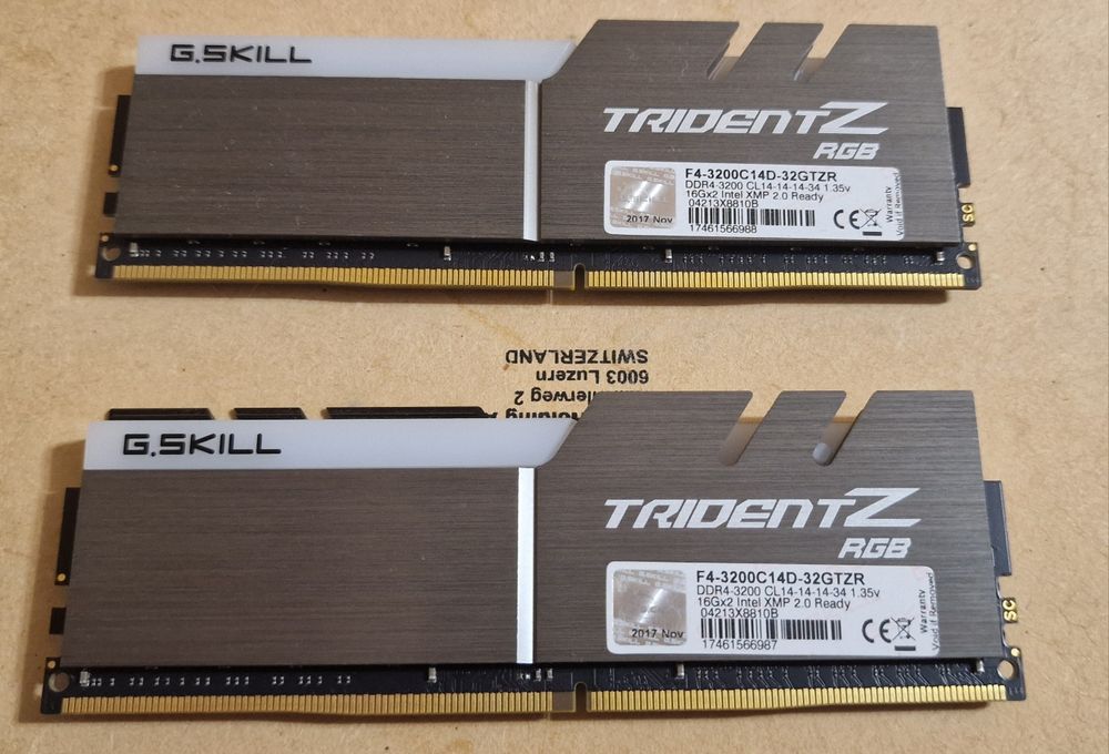 G.skill tridentZ 2x16 gb ddr 4