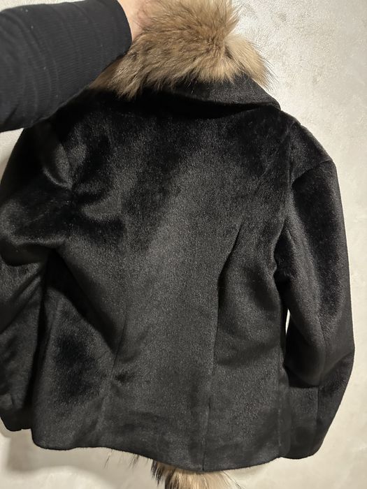 Дамско палто с естесвен косъм