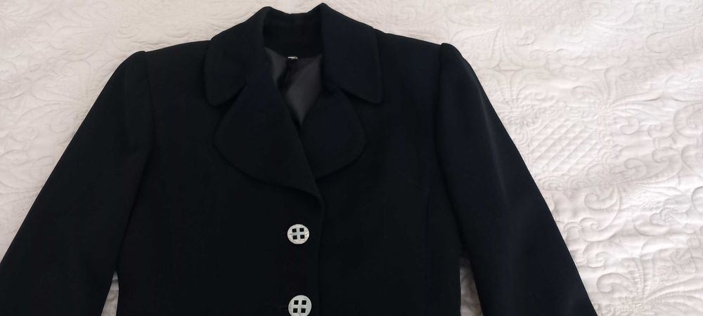 Дамско черно сако  - M