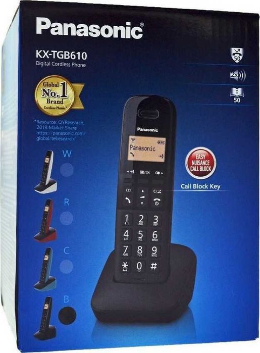 Нов телефон Panasonic KX-TGB610 с българско меню и блокиране на номера