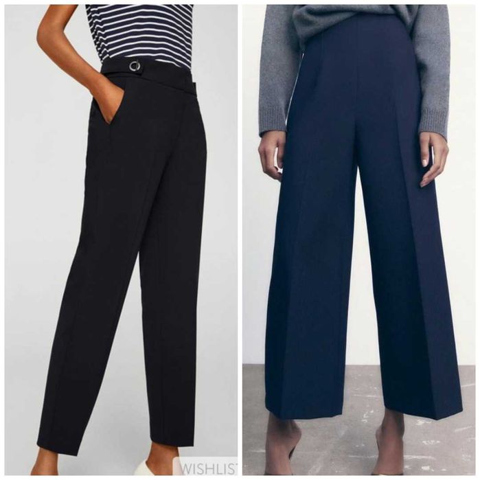 брюки от Zara Mango тёмно-синие 36 S