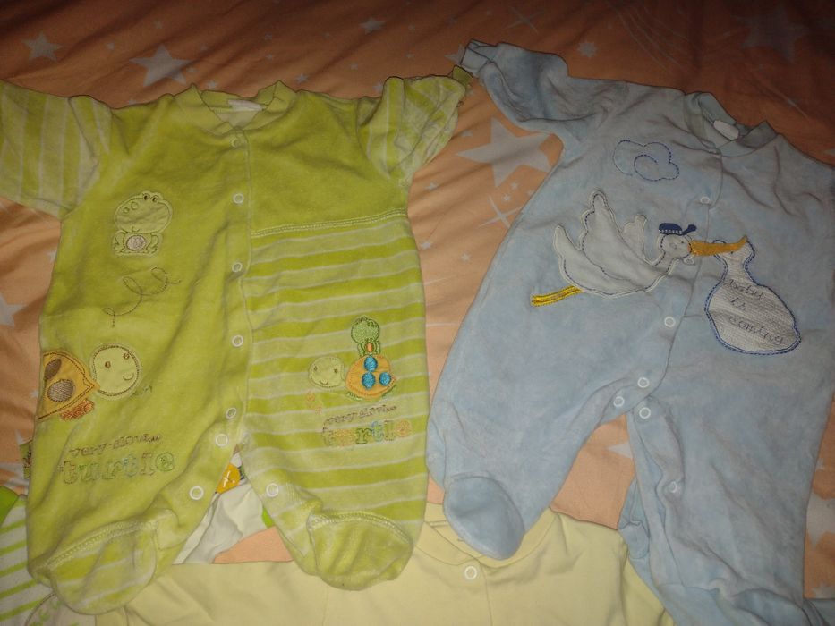 Lot 5 salopete bebe 56-62 cm