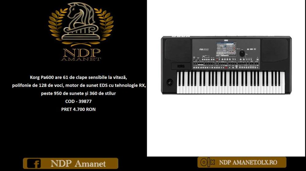 NDP Amanet NON-STOP Bld.Iuliu Maniu 69 KORG PA 600 (39877)