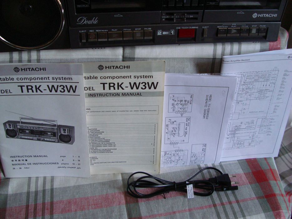 HITACHI - Trk -W3W. Made in Japan - 1985 год.