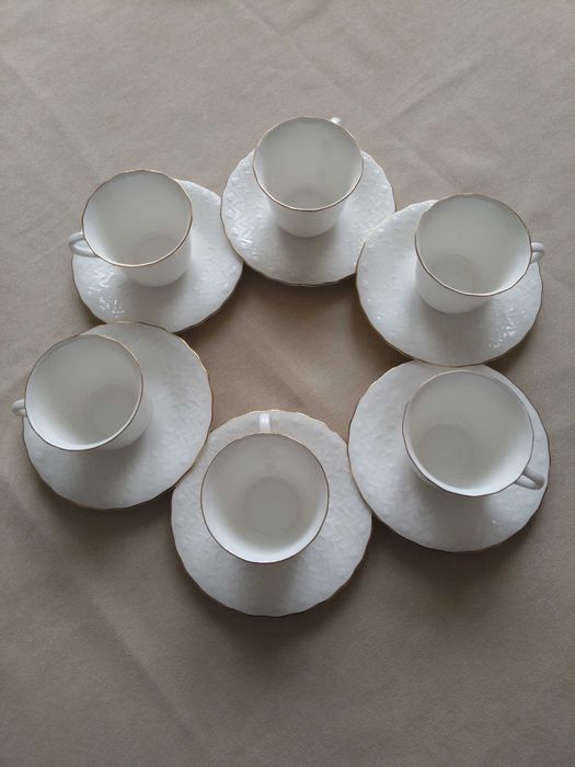 Сервиз за кафе, 12 части, костен порцелан