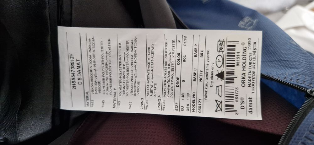 Vand sacou ceremonie DS Damat