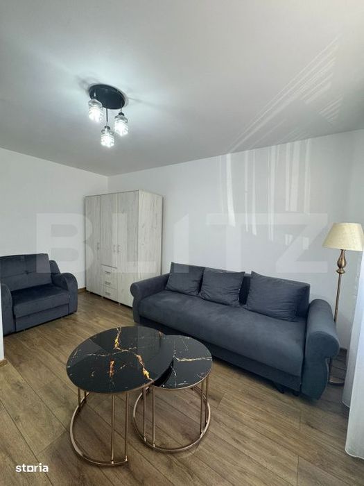 Apartament o camera, 30 mp, parcare, zona Cetatii