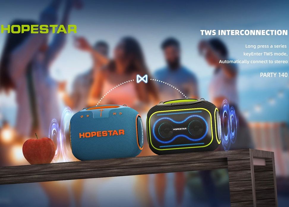 Boxa portabila HOPESTAR Party Box , 120W, Bluetooth 4.2, Functie kar