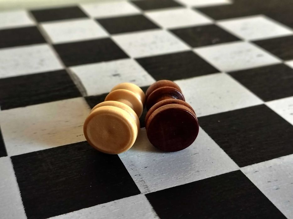 Стар Колекционерски Дървен Шах Кутия За Вино