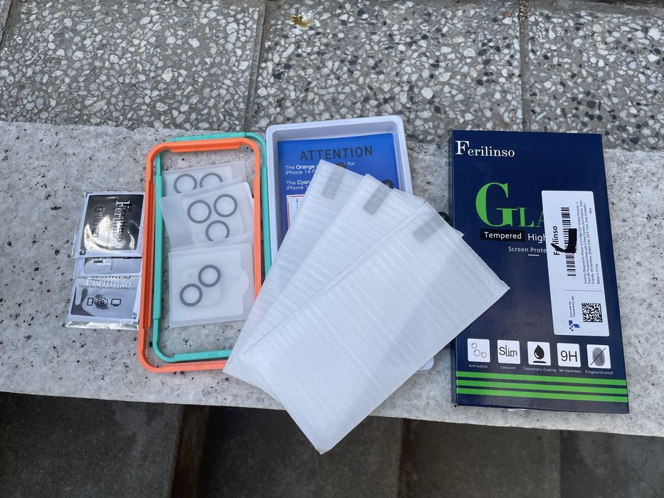 iPhone 13 Pro/Max комплект 3 бр. протектори (Дисплей+Камери)