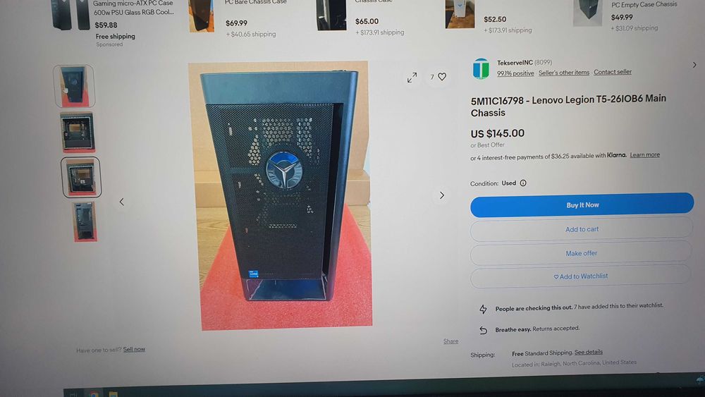 Carcasa Lenovo Legion T5