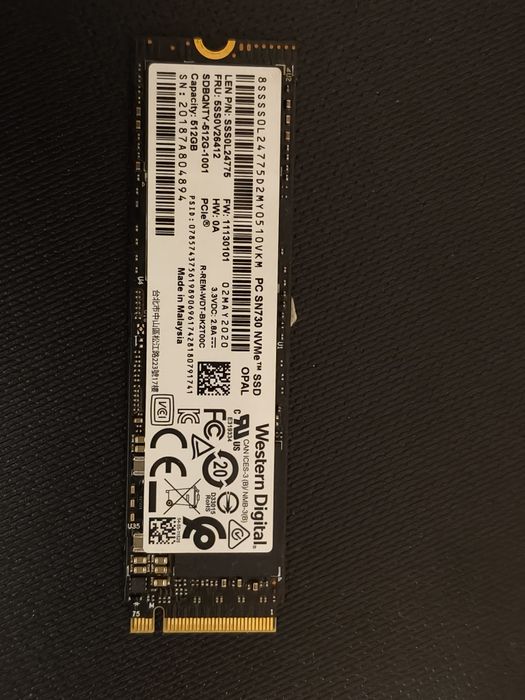 Vând SSD WD SN720 512GB Nvme M2 Transport 15 lei!