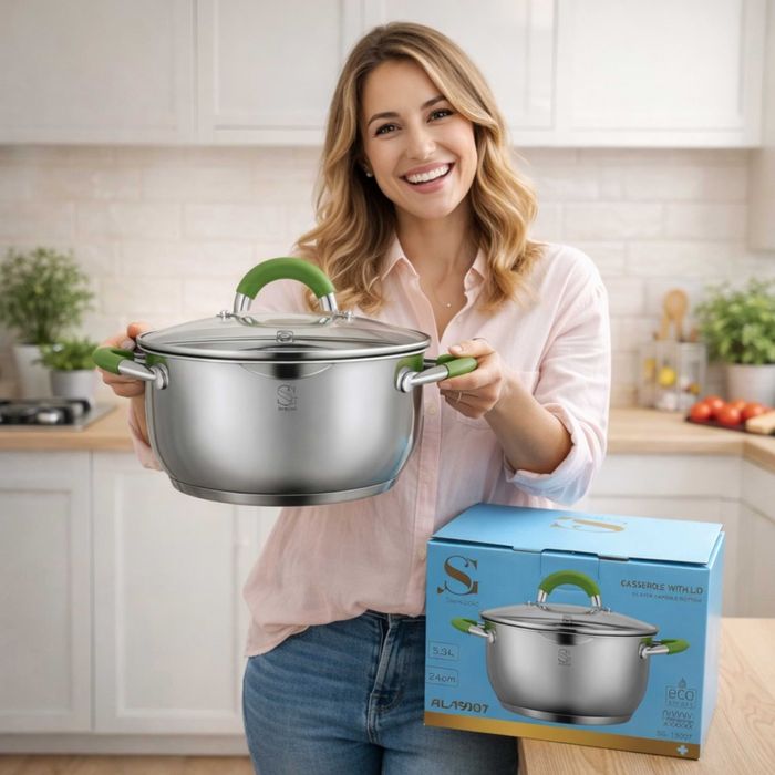 Голяма касерола с капак