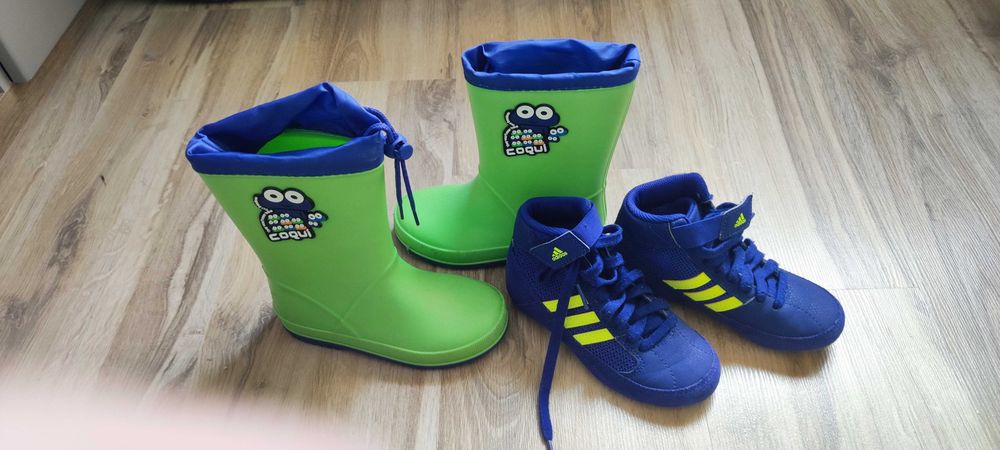 Cizme ploaie marimea 27 si ghete Adidas baieti