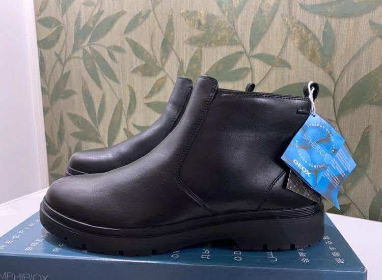 Ghete piele GEOX Amphibiox Waterproof Bărbați