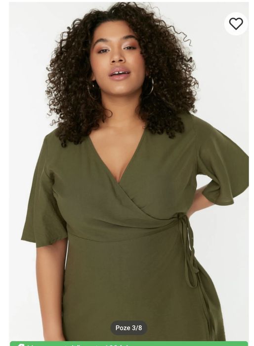 Rochie kaki marimea 44