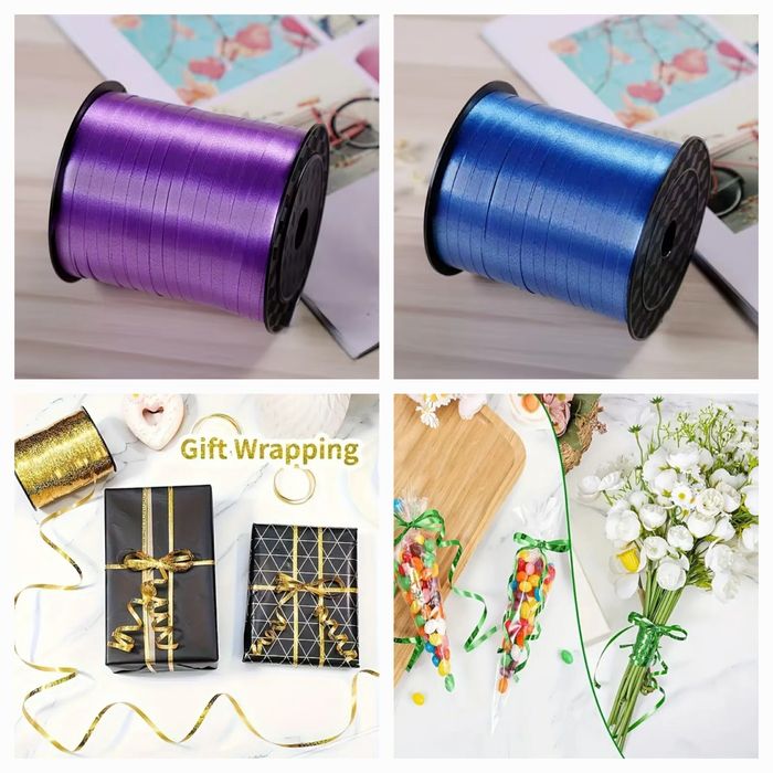 Рафия, лента за опаковане, панделка за балони, украса, декорация