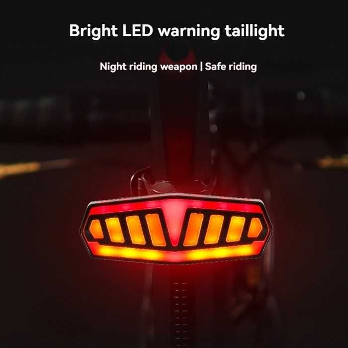 LED стоп с мигачи Automat, За мотопед-велосипед, Водоустойчив