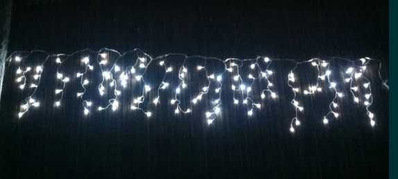 Висяща мини завеса тип висулка с 144 лампи Мигаша ново