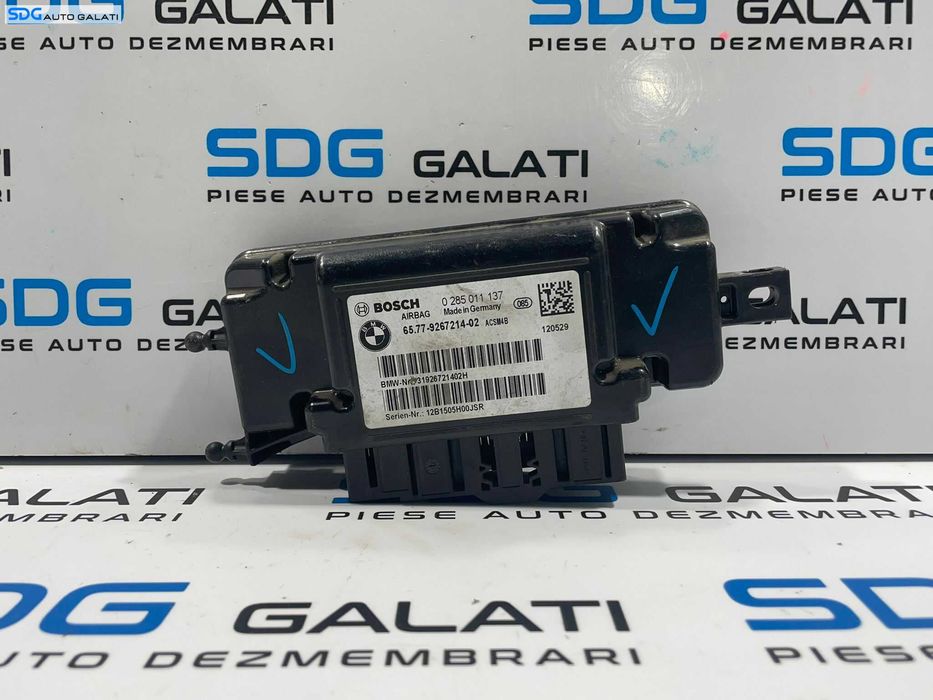 Unitate Modul Calculator Control Airbag BMW Seria 3 F30 F31 2011 - 2018 Cod 65.77-9267214-02 9267214 [L3771]