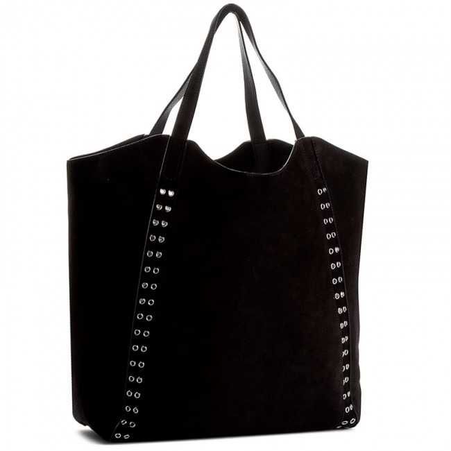 Vand geanta Coccinelle - neagra - piele antilopa - NOUA