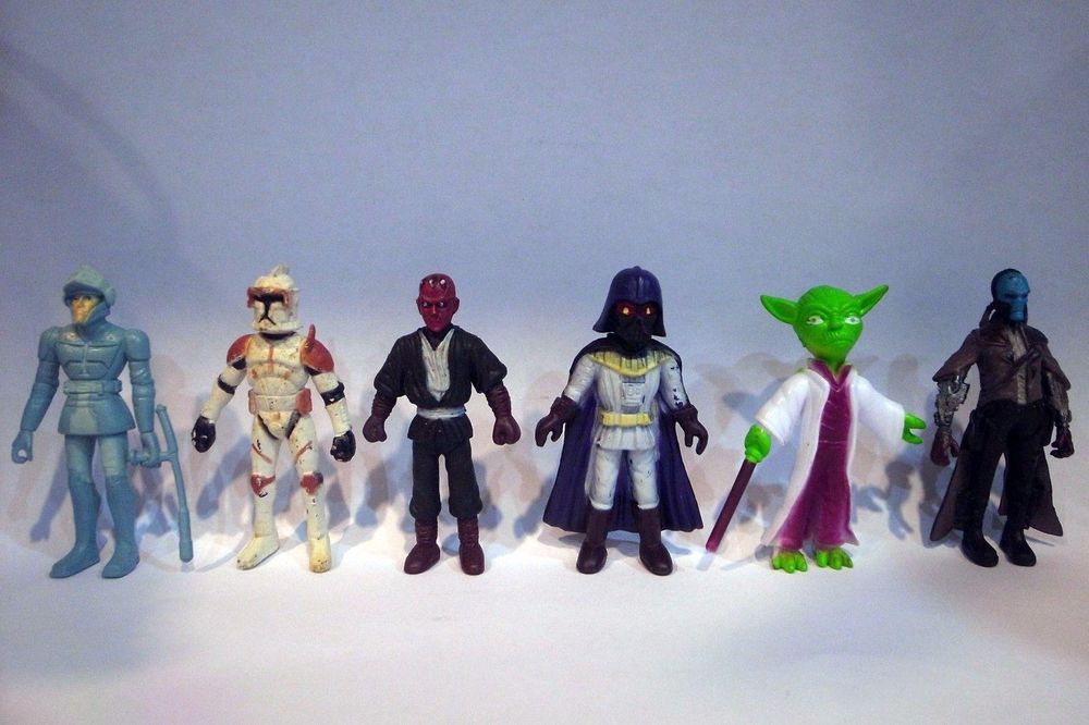 Комплект 6 броя фигурки Star Wars, Междузвездни войни
