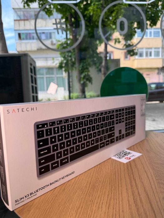 Tastatura SLIM Satechi X3  Bluetooth retroiluminata, GRI