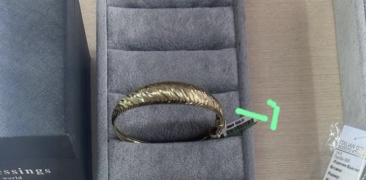 Золотой браслет білезік