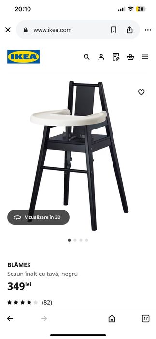 Scaun de luat masa Ikea