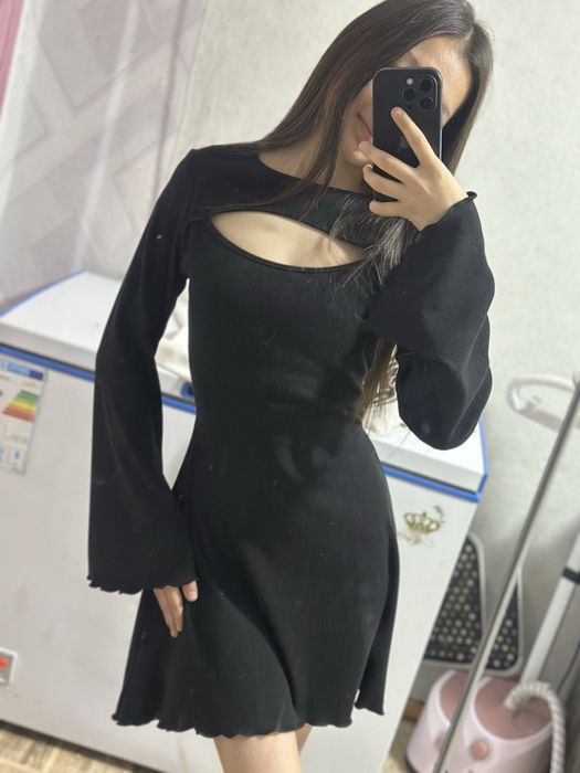 Чёрное платье, размер S