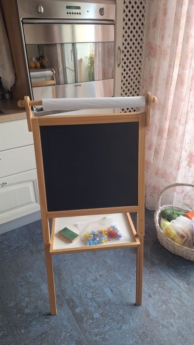 Статив и кожен стол с амортисьор, глобус