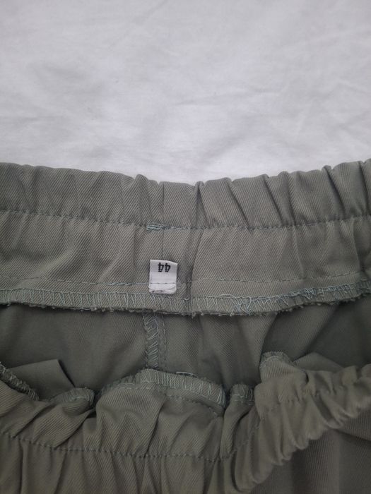 брюки-парашюты в цвете хаки