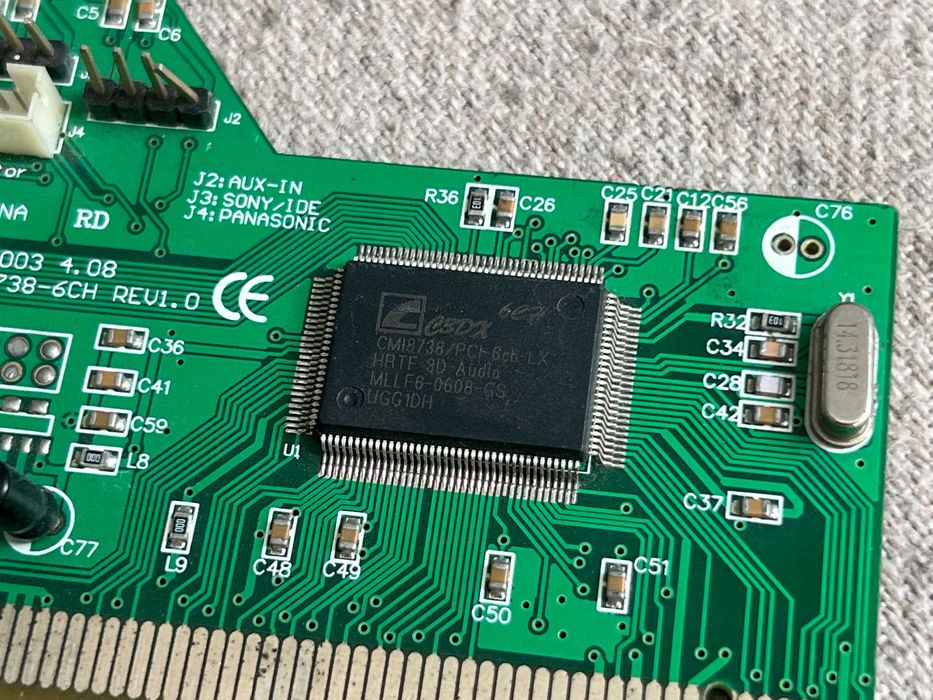 Placă de sunet PCI C Media CMI8738 6CH 5.1 Audio compatibil Windows