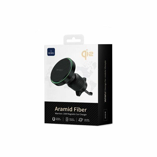 WiWU Aramid Fiber Warriors 15W - беспроводной зарядка для авто