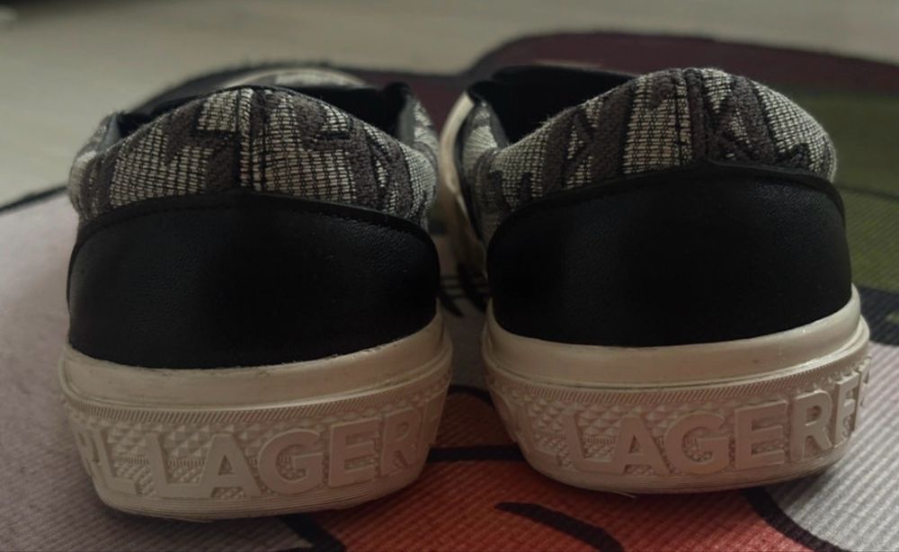 Slip-on Karl Lagerfeld monogram – Mărimea 37 – Design deosebit