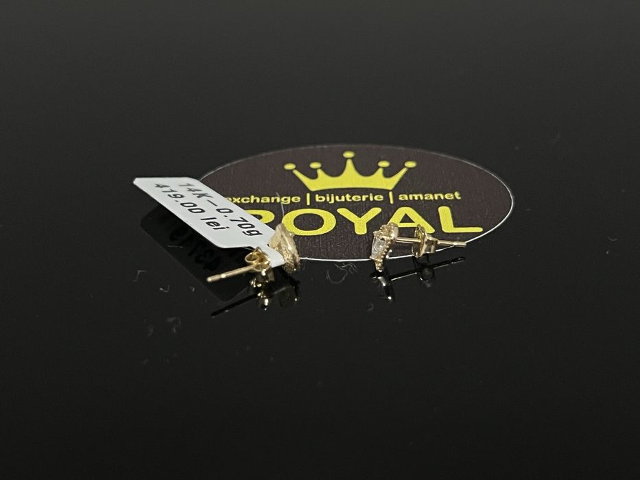 Bijuteria Royal CB : Cercei dama aur nou 14k 0,70gr
