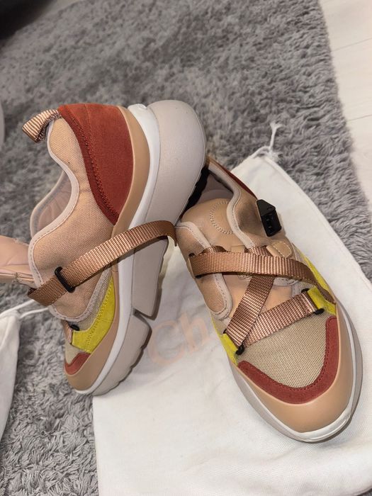 Chloé Sonnie low-top sneakers in a "Maple Pink"
