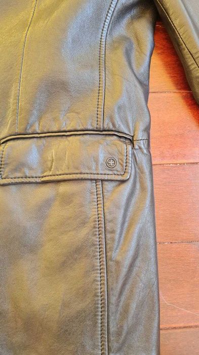 Мъжко Кожено Яке от Естествена Кожа - STRELLSON - Размер М 48 Slim Fit