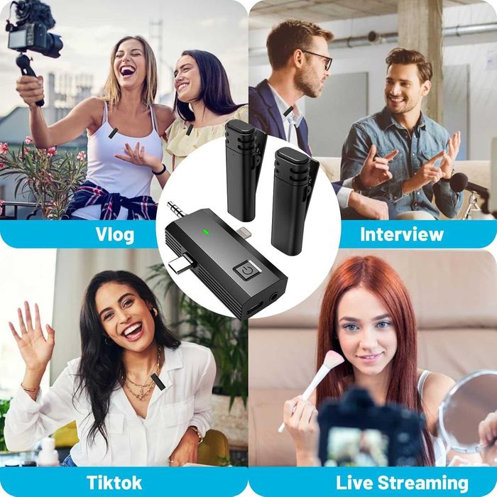 Двоен безжичен петличен  микрофон Sjpzwcrl