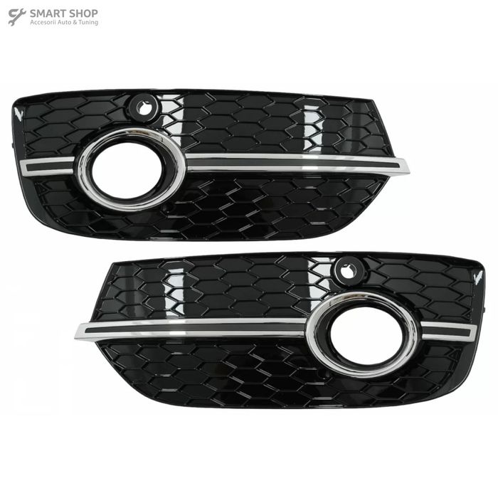 Grile Laterale compatibil cu Audi Q3 8U (2011-2014) RS Design Negru Crom