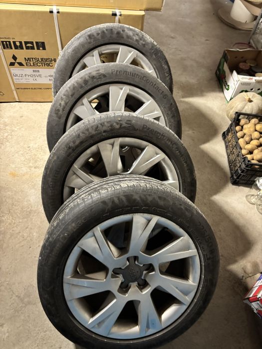 Джанти 17/5/112 с летни гуми за ауди