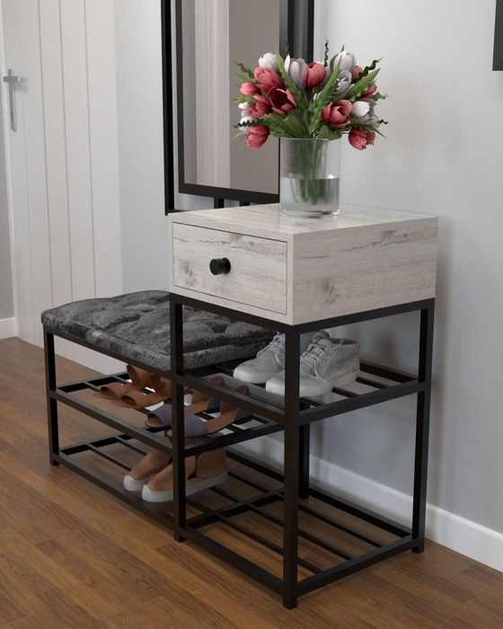 Прихожка, полка для обуви, Oyoq kiyim uchun polkaa