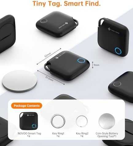 Нов Bluetooth тракер Apple Find My 4 броя за багаж ключове портфейл анти кражба проследяване