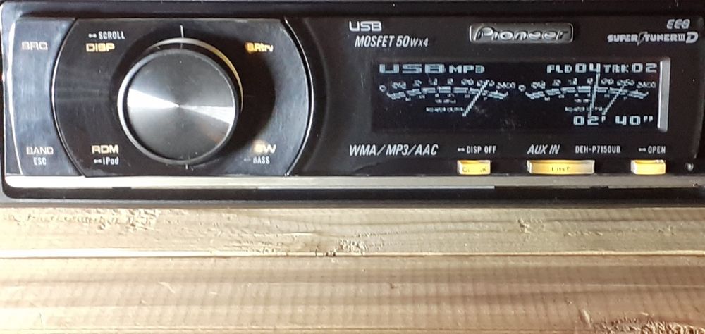 Pioneer DEH-P7150UB Dельфин(Встроенный BT)+Сабвуфер на Смартфон 5G .