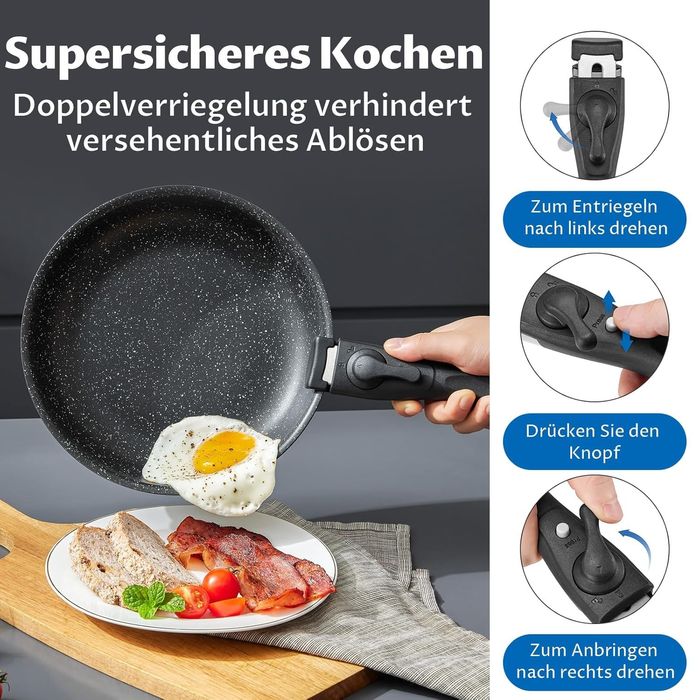 К-кт от 10 части съдове за готвене с незалепващо покритие, BEZIA